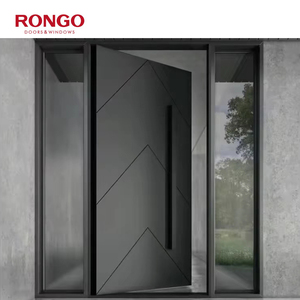 Casa moderna Villa Puerta exterior Puerta de entrada pivotante de entrada frontal de acero inoxidable - Product Image 5