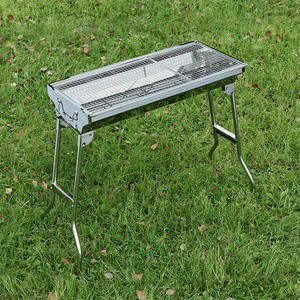 Grille de barbecue rectangulaire en acier inoxydable, antiadhésive, facile à nettoyer, portable, pour la cuisson et la grillade, accessoires pour barbecue - Product Image 3
