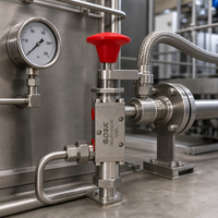Vanne de relais OEM en acier inoxydable SS316 avec réinitialisation manuelle pour milieu pneumatique ou huileux, taille de port 1/4 po pour système de contrôle de tête de puits