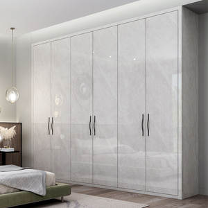 SOFEYIA Armoire de rangement pour vêtements d'homme moderne et personnalisée, armoire de chambre à coucher avec <span class=keywords><strong>porte</strong></span> en verre - Product Image 1