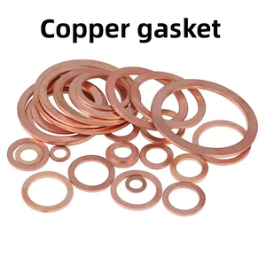लाल तांबे गैसकेट समुद्री गेज सील रिंग स्क्रू धातु एनाल्ड फ्लैट वॉशर M3M6M8M10-M60 शीट धातु निर्माण - Product Image 5