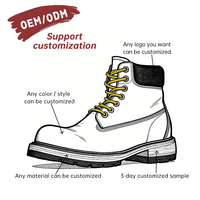 Bottes montantes personnalisées OEM pour hommes, tige en cuir de cheval, construction Goodyear Welt, semelle extérieure en caoutchouc et bois + cuir de vachette, fermeture à lacets