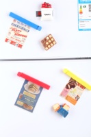 Grand sac alimentaire en plastique personnalisé joint clip clip magnétique