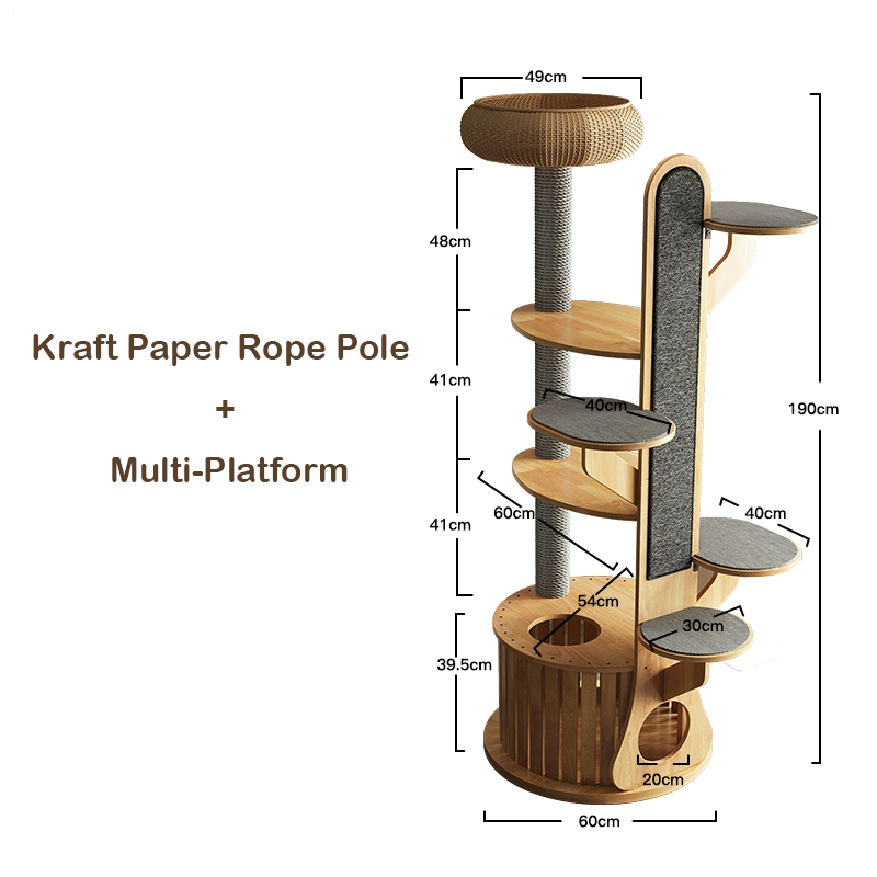 Poste de cuerda de papel kraft + Multiplataforma