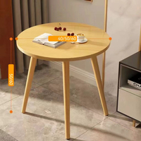 Table basse en bois de petite taille, vente chaude, table à thé de luxe légère, table à thé de l'après-midi, table basse de balcon