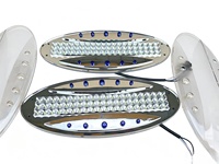 Otobüs Oval LED İç Tavan Lambası, Yutong zhongtong jinlong haiger Otobüsleri için 24V Yolcu Bölmesi Tavan Lambası
