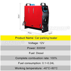 Chauffage au diesel 12V 8KW tout-en-un avec écran LCD, télécommande, faible bruit pour voiture, camionnette, camion, camping-car, bateaux, remorques - Product Image 2