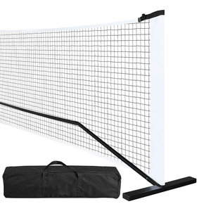 Ensemble de filet de pickleball portable avec logo personnalisé, installation rapide, léger et durable, idéal pour les jeux de famille en extérieur et l'entraînement. - Product Image 1