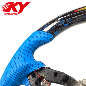 Volant sport en cuir LED en fibre de carbone forgée sur mesure, adapté à la Honda Accord 10e génération - Product Image 2