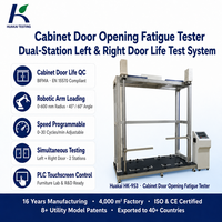 Machine d'essai de fatigue pour l'ouverture et la fermeture des portes d'armoires, testeur de durabilité des portes à double station, 0-30/min, PLC tactile
