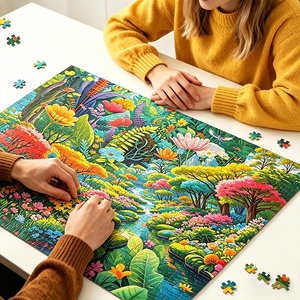 Rompecabezas de Lujo de 1000 Piezas con Diseño de Flores Coloridas para Adultos, Desafío Imposible, Rompecabezas Difíciles para Niños, Directo de Fábrica - Product Image 3