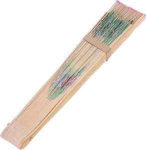 Abanico de Bambú Ecológico de 23 CM (7 Pulgadas) Pintado a Mano, Abanico Español para Fiesta Disco, Clásico, Tradicional, Popular, Regalo Empresarial, Europa - Product Image 6