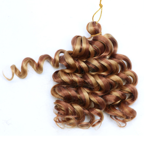 Trenzas de Cabello Sintético Rizado <span class=keywords><strong>Corto</strong></span> Pre-Enlazadas Estilo Italiano para Mujer, Ondas Boho de Playa, Ondas Profundas, Cabello de Ganchillo Italiano - Product Image 3