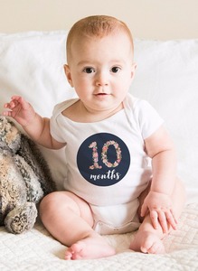 Usine Fournir Directement Floral Bébé Mensuel Jalon Autocollants (<span class=keywords><strong>Lot</strong></span> de 20) -de la <span class=keywords><strong>naissance</strong></span> à 12 Mois - Product Image 3