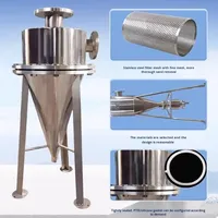 316L Edelstahl Druckbehälter Zyklon-Sandabscheider 220V 1 Jahr Garantie 2000L/H Brunnen-, Fluss- und Meerwasser