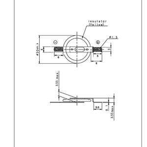 Eunicell approvisionnement d'usine <span class=keywords><strong>3V</strong></span> CR2032 batterie piles bouton lithium avec Languettes À Souder/Broches - Product Image 1
