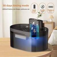 Fontaine à eau intelligente pour animaux de compagnie avec capteur infrarouge, pour chats et chiens, type C, autonomie de 30 jours, détachable, fabrication directe OEM