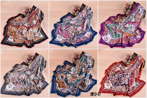 Bufanda Larga de Jacquard con Borlas, 100% Poliéster, Estilo Vintage de Lujo, para Mujer, Elegante, Suave al Tacto, con Estampado Étnico, Gran Venta 2026 - Product Image 5