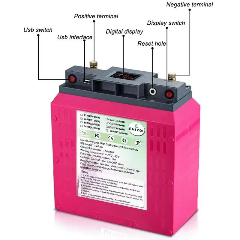 Cellule de batterie au lithium de puissance 30ah 50ah pour batterie de camion de voiture électrique Lithium Ion 12v 100ah