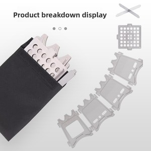 Réchaud de camping pliable portable Rover Camel en acier inoxydable et titane, pour la randonnée, le camping, les barbecues, à bois, petit, léger, avec sac PE - Product Image 6