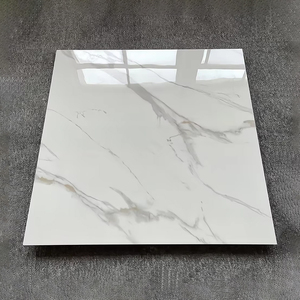 Baldosas de <span class=keywords><strong>Porcelana</strong></span> Pulida Blancas con Acabado de Mármol de 800*800 mm (60x60 cm) - Product Image 1