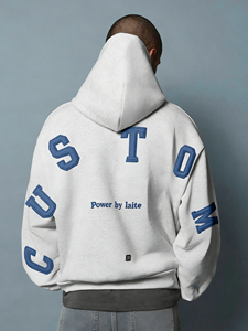 Produttore di Felpe con Cappuccio LH2186 di Alta Qualità Personalizzate con Vari Ricami, Felpe da Uomo Pullover Oversize con Design Posteriore - Product Image 1