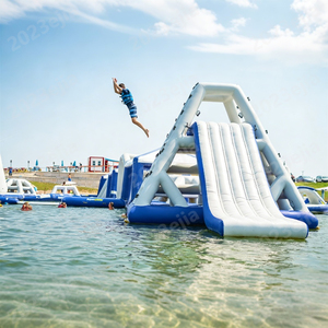 Tobogán Inflable con Forma de Pirámide para Exteriores, para Escalar y Deslizarse por <span class=keywords><strong>el</strong></span> Agua en Instalaciones Fluviales - Product Image 3