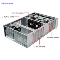 Boîtier métallique 4U Full Tower, double alimentation, refroidissement liquide 240/360, USB 3.0, carte mère EATX/ATX, serveur PC multi-GPU IA