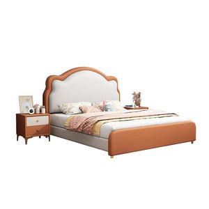 <span class=keywords><strong>Letto</strong></span> <span class=keywords><strong>singolo</strong></span> moderno curvo a onda imbottito per bambini <span class=keywords><strong>con</strong></span> contenitore a sollevamento a gas, in pelle PU, per bambine e bambini - Product Image 6