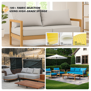 طقم وسائد أريكة خارجية مخصصة مقاومة للماء من الفوم، غطاء قابل للإزالة 100% بوليستر، بتصميم فراشة لمقعد الفناء ومقعد RV ووسادة الظهر - Product Image 6