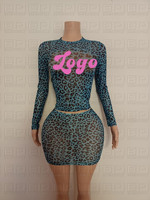 Ensemble deux pièces pour femme imprimé léopard : Sweat à capuche court zippé et short taille haute coupe ajustée, style streetwear au-dessus du genou