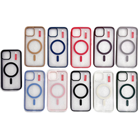 Coque magnétique colorée antichoc en PC rigide transparente pour iPhone 1716 15, compatible avec la recharge sans fil pour iPhone 1615 Pro Max