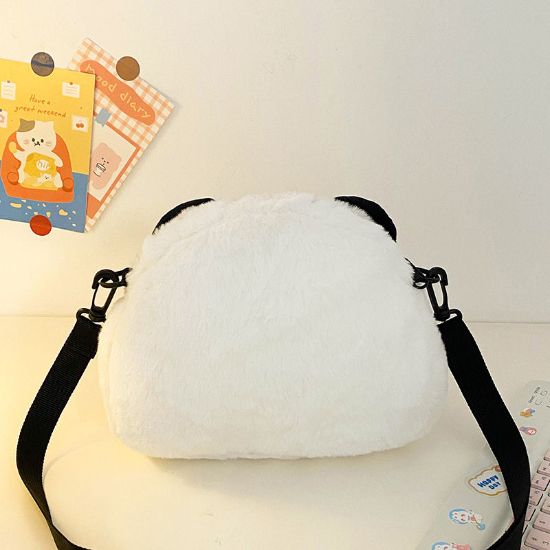 Wholesale Cheap Price Kids Birthday Gift Side Bag Cute Panda Plush Mini Hand Bags Girls Crossbody Bag for Party