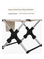 Nouvelle chaise de maquillage moderne en aluminium léger, chaise de camping et de pêche d'extérieur, chaise de réalisateur compacte