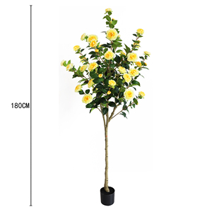 Nouvelle Conception Arbre Camélia Artificiel Vert & Rouge Bonsaï Écologique Fournitures de Jardinage pour la Maison et le <span class=keywords><strong>Jardin</strong></span> Utilisation Pâques - Product Image 5