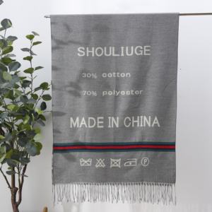 Écharpe d'hiver solide et élégante de haute qualité pour femmes coupe-vent et chaud directement des châles traditionnels d'usine - Product Image 5