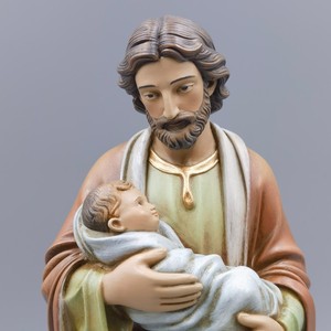 Escultura de Resina Hecha a Mano de San José, <span class=keywords><strong>Sagrada</strong></span> <span class=keywords><strong>Familia</strong></span> Religiosa con Figura del Niño Jesús - Product Image 5