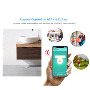 ZB-WI-3 ZigBee เซ็นเซอร์ตรวจจับน้ำรั่วแอปตรวจสอบระยะไกลสำหรับห้องครัว/ห้องน้ำสนับสนุนบ้านผู้ช่วย Zigbee - Product Image 3