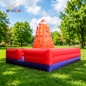 Winsun หลักสูตรเป่าลมกลางแจ้งเชิงพาณิชย์พร้อมแทรมโพลีนและเกมปีนเขา PVC วัสดุความจุ300กก. - Product Image 1