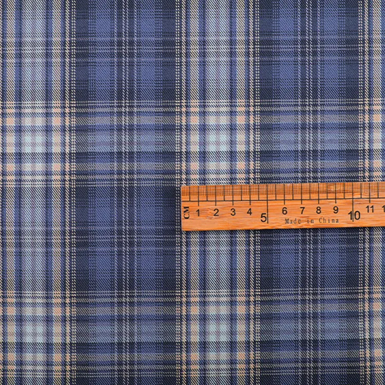 Polyester Check Cloth Yarn Dyed School Uniform Plaid Fabric For Clothes Garment Bags Jk Pleated Skirt Uniform