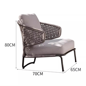 Muebles de Jardín KMJ, Conjuntos de Sofás Modernos para Hotel, Sillas de Exterior para Patio Trasero, Tumbonas de Lujo Impermeables para Piscina, Sofá de Ratán - Product Image 5