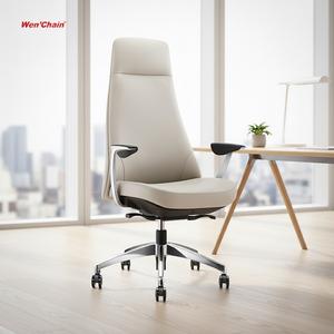 Chaise de <span class=keywords><strong>bureau</strong></span> moderne et luxueuse à dossier haut pour le patron, grande et grande, chaise de <span class=keywords><strong>bureau</strong></span> en cuir PU - Product Image 1