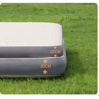 Lit gonflable de camping extérieur, lit double, matelas gonflable confortable et portable