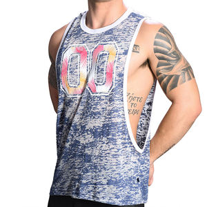 Ropa de verano para hombres, ropa de gimnasio, camisetas de calidad superior para hombres, uso de músculos, Fitness, logotipo personalizado, camiseta sin mangas con músculos para hombres - Product Image 2