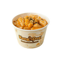 Bol jetable biodégradable écologique en papier kraft blanc à paroi simple pour soupe, salade, ramen, biscuits avec couvercle en plastique