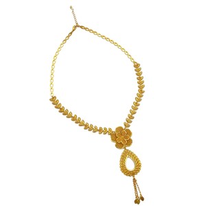 Parure de bijoux ZX Bride plaquée or 24 carats, collier et boucles d'oreilles, accessoires de mode africains pour femme, ensemble deux pièces tendance et unique, pour femme éclatante - Product Image 6