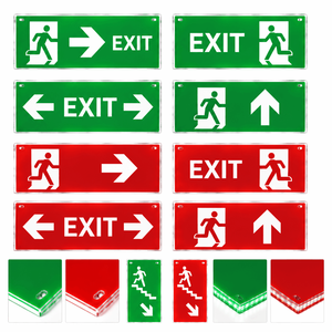 Double sided fire exit signage <b>light</b> guide plate for high traffic public areas <b>corridors</b> stairwells and lobbies - Product Image 3