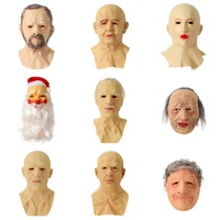 Offre Spéciale réaliste Halloween femme Latex couvre-chef Film et télévision acteur chauve belle fille et hommes Cosplay drôle masque