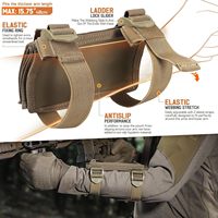 Pochette tactique réglable pour poignet, porte-cartes transparent à 3 panneaux pour données de tir et cartes DOPE