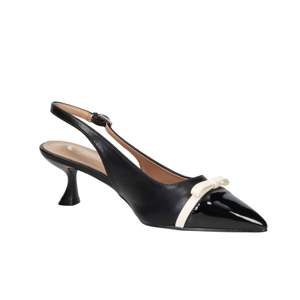 Sandales à talons Crichic Donna Slingback noires, talon de 6 cm, taille 39 - Product Image 2
